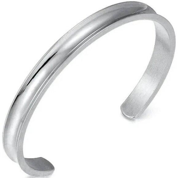 SILVER Tone Hairtie Cuff Bracelet NEW New in package - Picture 2 of 3